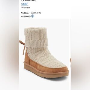 UGG Classic Mini Cable Knit Bootie